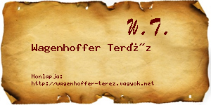 Wagenhoffer Teréz névjegykártya