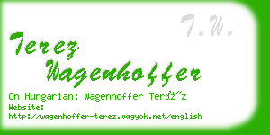 terez wagenhoffer business card